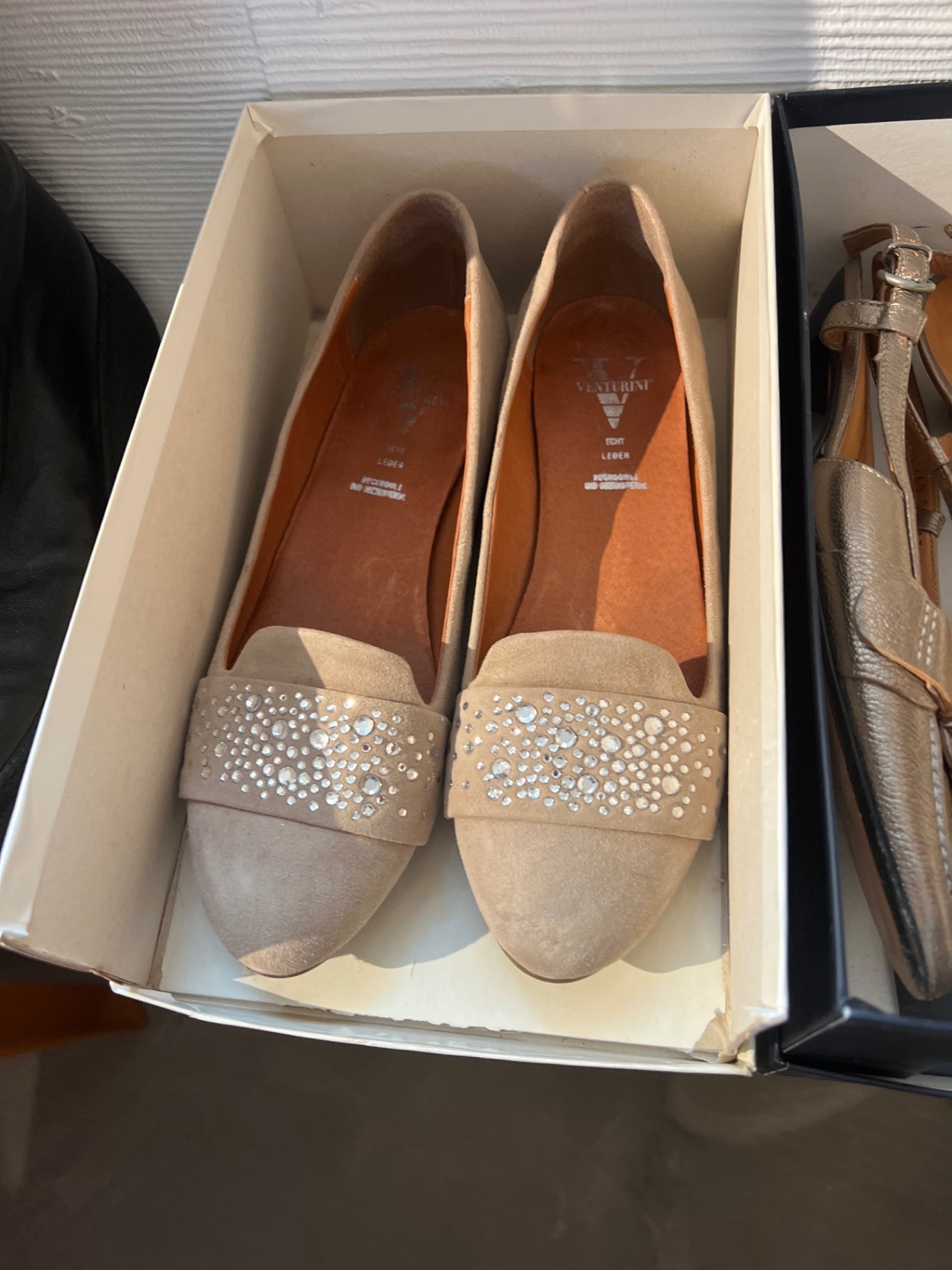 Venturi Ballerinas Beige Gr.: 40
