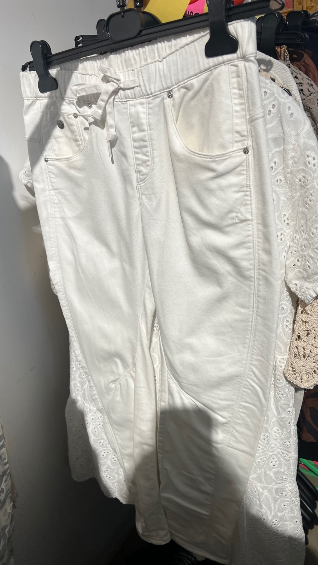 G-Star Stoffhose Weiß Gr.: S Gebrauchsspuren 