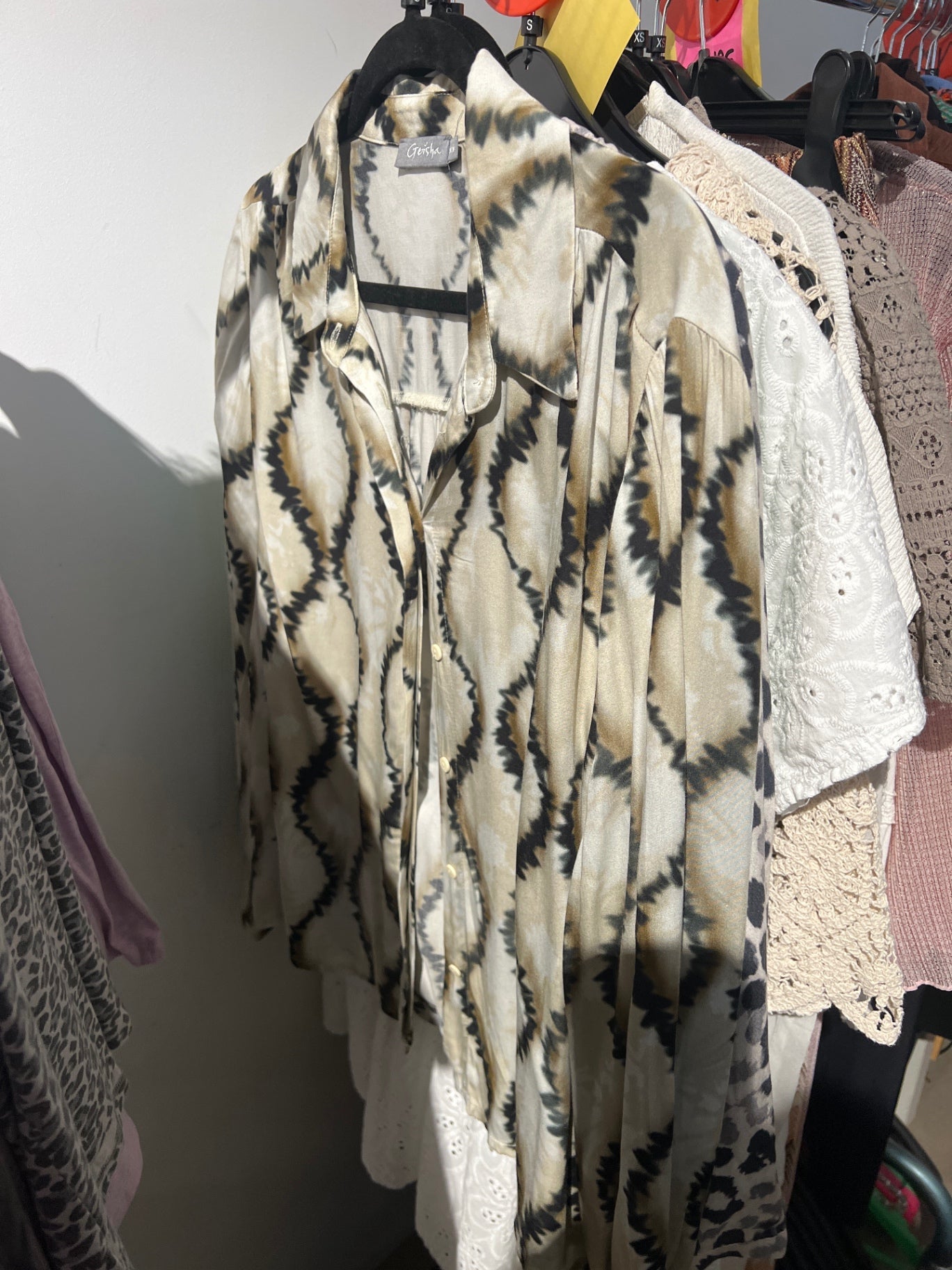 Geisha Bluse Beige Gr.: S