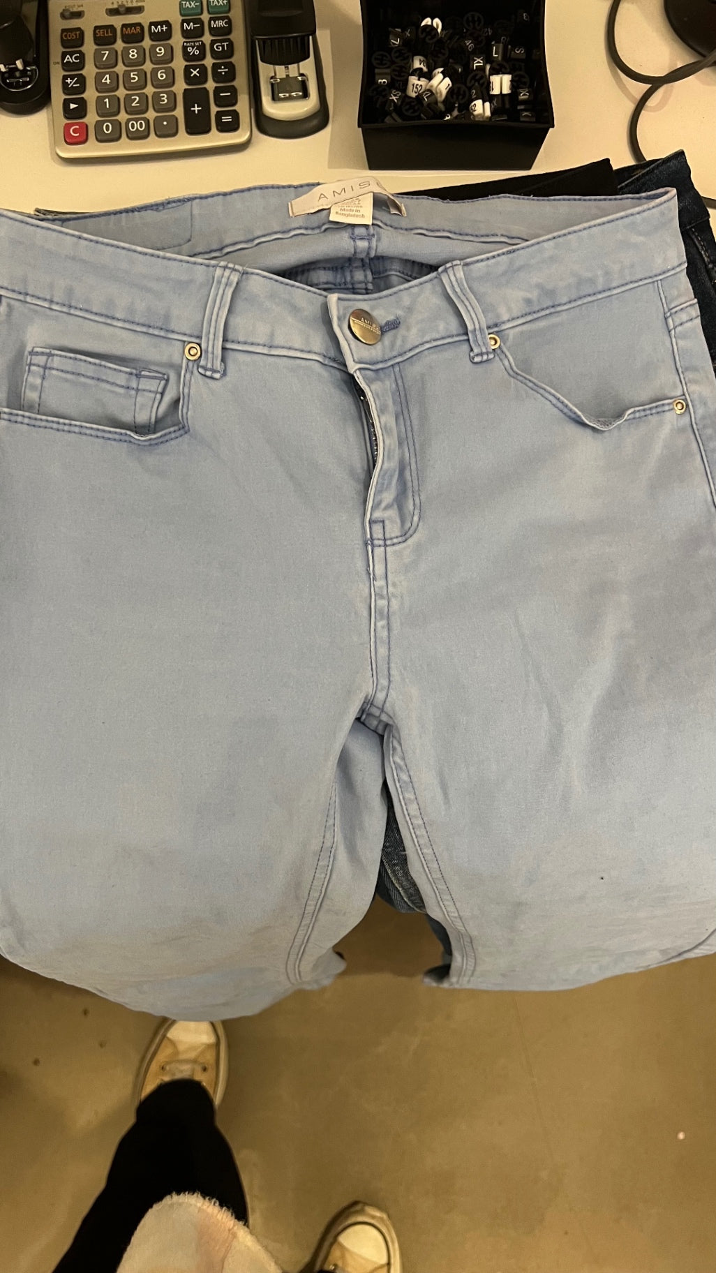 Amisu Jeans Hellblau Gr.: S