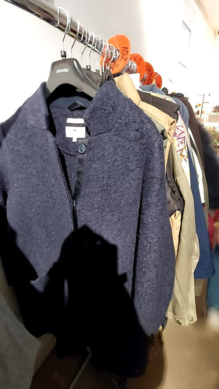 Tom Tailor Mantel Blau mit 50% Wolle Gr.: L