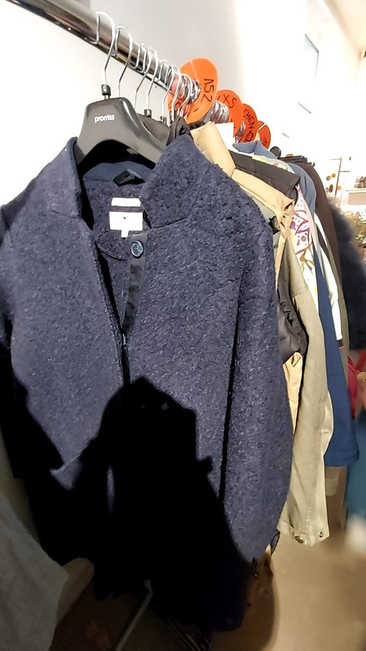 Tom Tailor Mantel Blau mit 50% Wolle Gr.: L