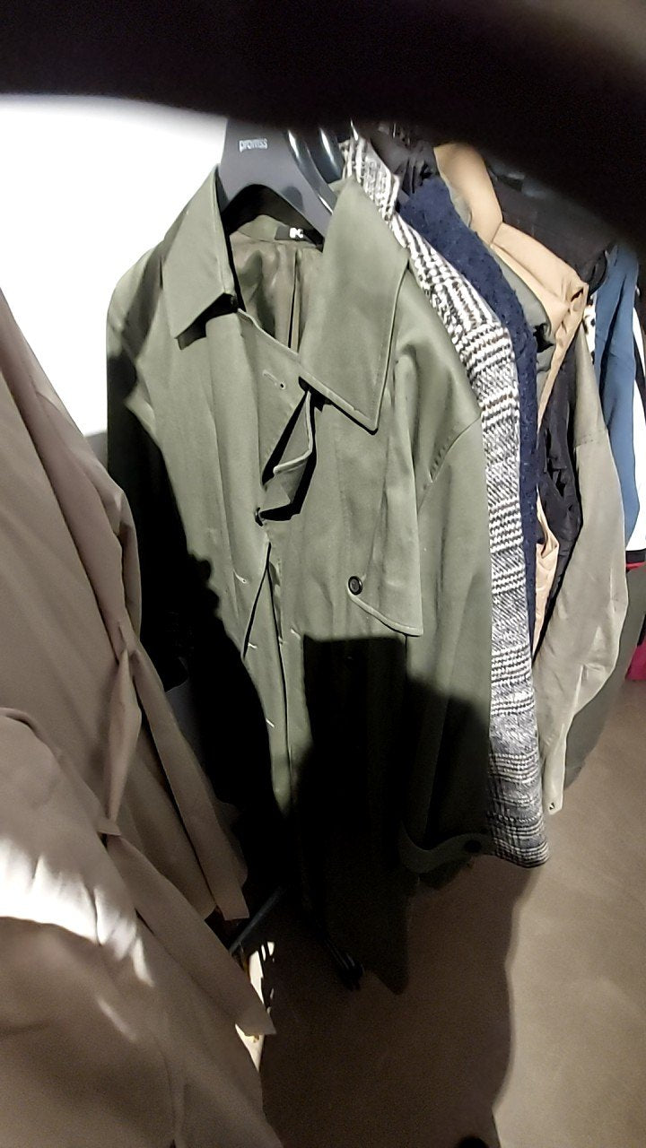 Uniqlo Trenchcoat Grün Gr.: L