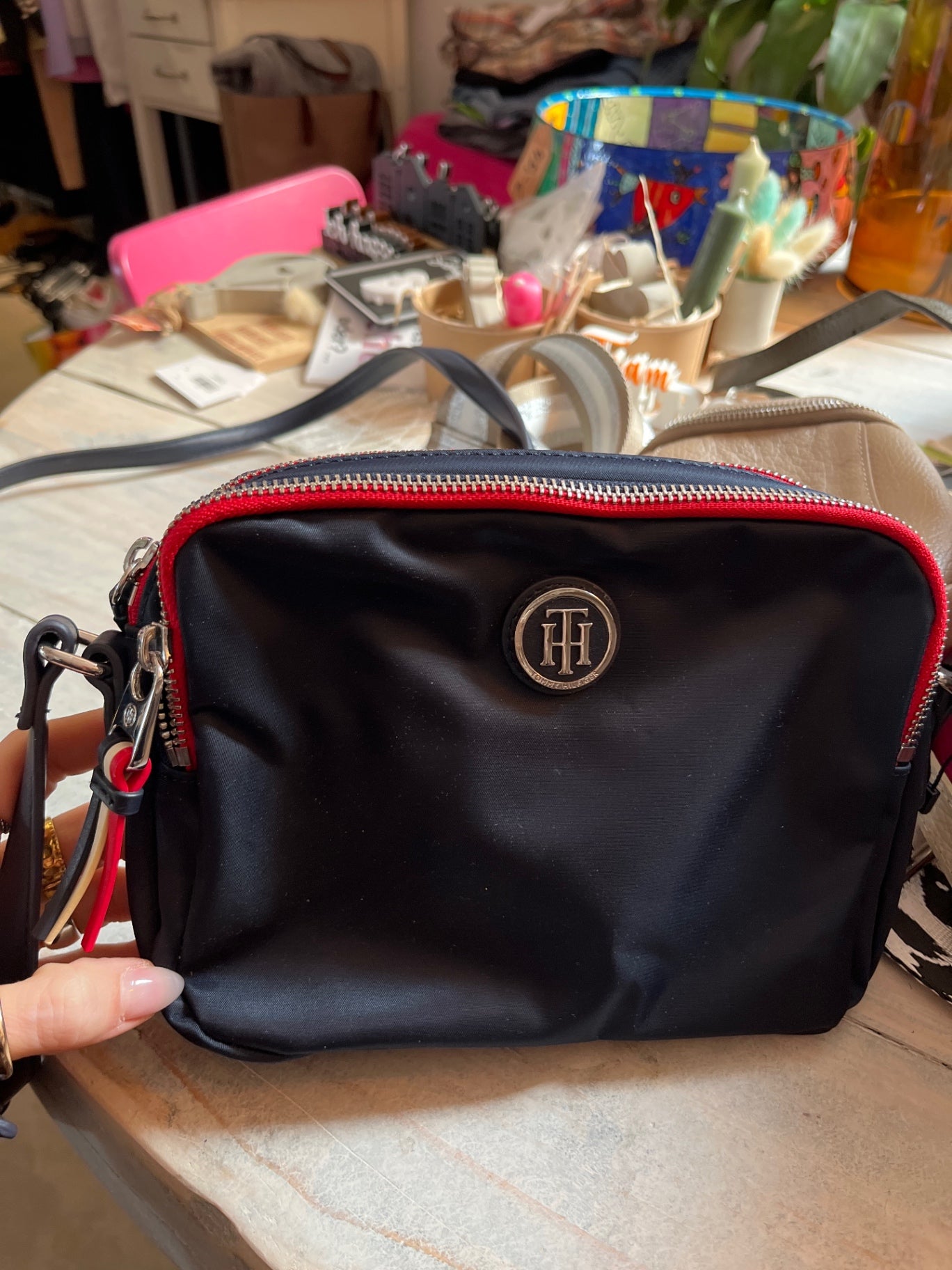 Tommy Hilfiger Tasche Blau rot weiß 
