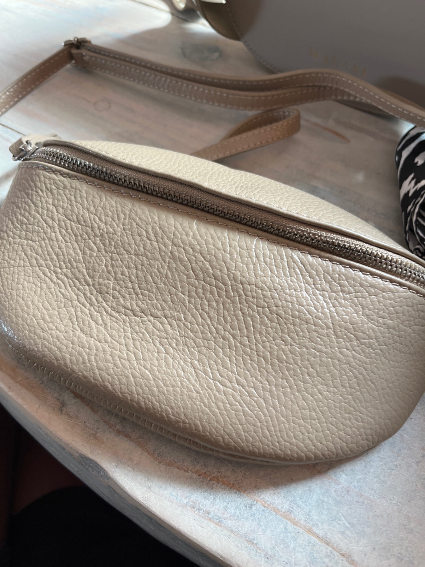 Made in italy Handtasche klein Beige