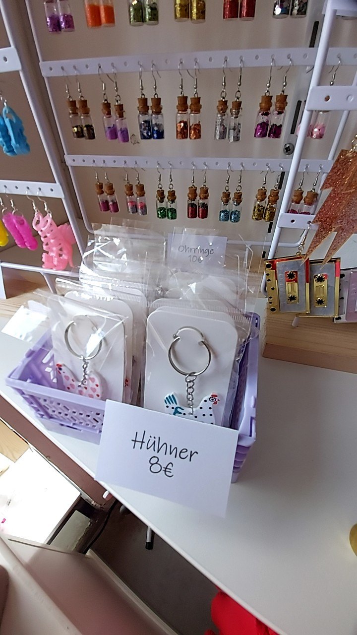 EARCANDY Schlüsselanhänger Huhn