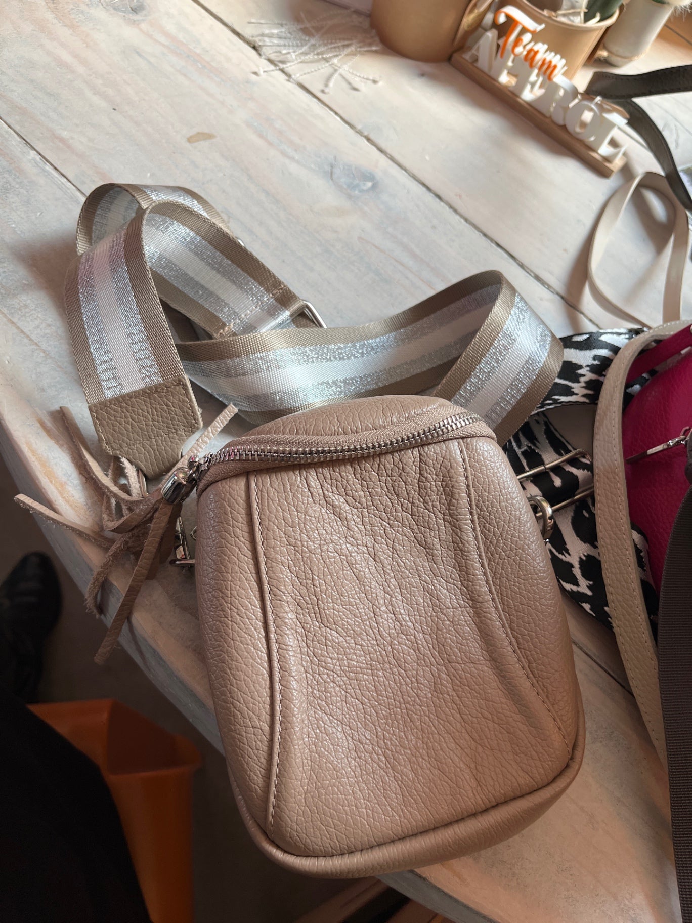 Vera Pelle Tasche Beige
