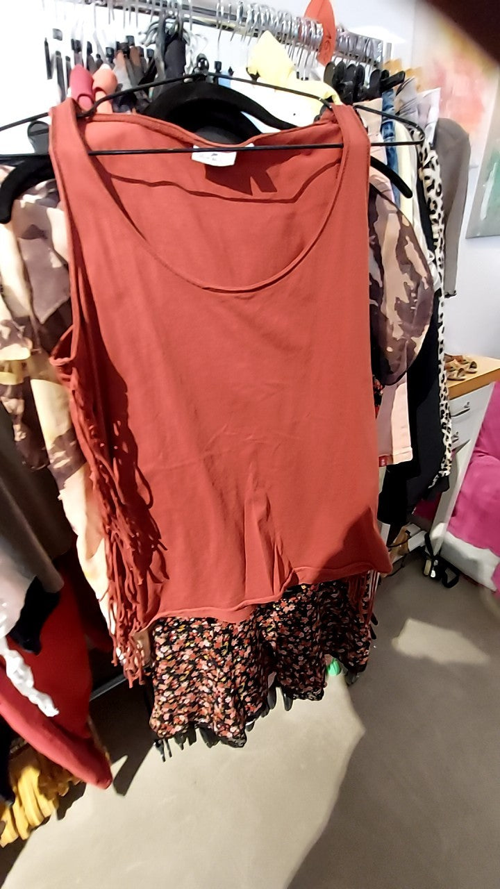 Blue Motion Top Rostbraun Gr.: S