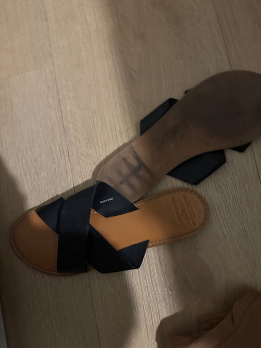 Abercrombie & Fitch Sandalen Schwarz Gr.: 40