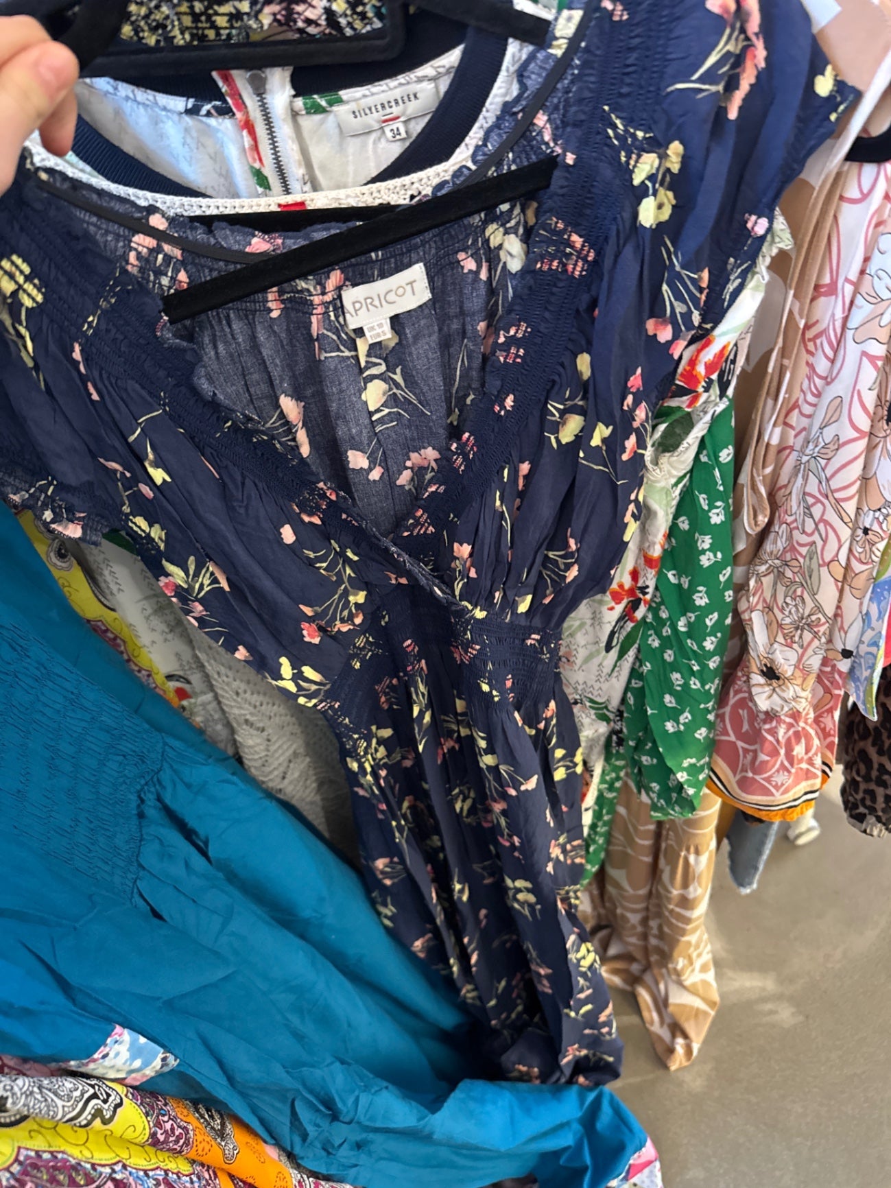 APRITC Kleid Blau Bunt Gr.: S