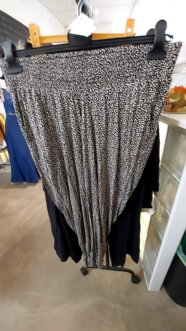 H&M Umstands-Hose Schwarz/Beige Gr.: L