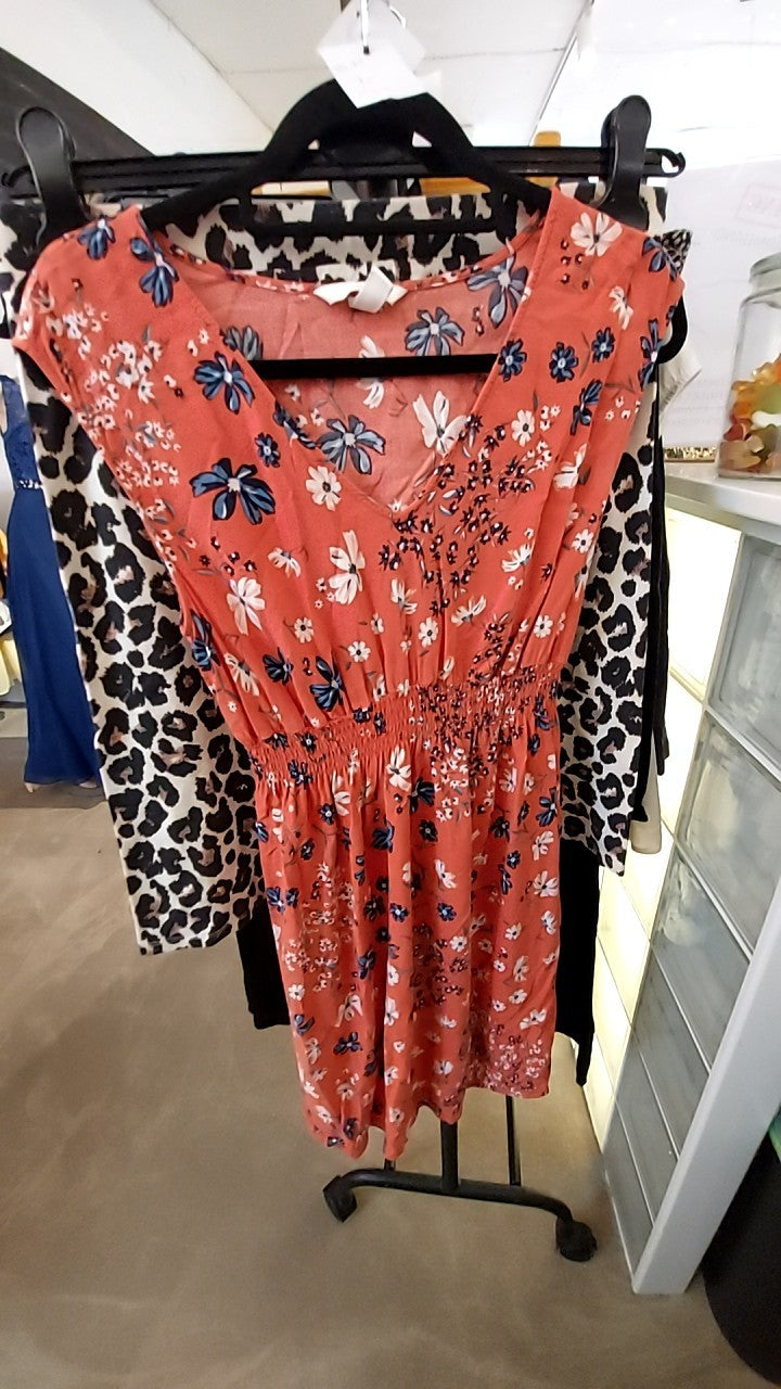 H&M Mama Kleid Rot/Blau Gr.: M