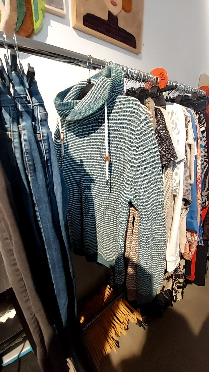 McNeal Pullover Grün, Weiß, Blau Gr.: L