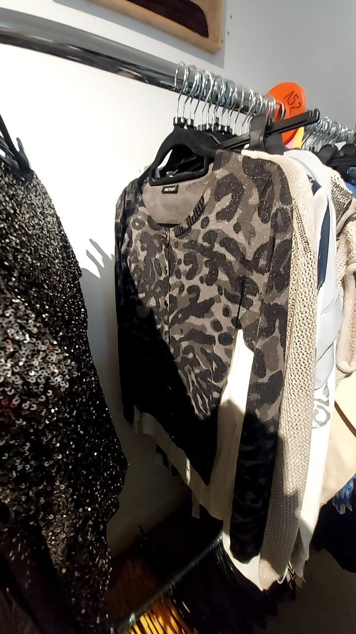 Monari Jäckchen Schwarz/Grau Leo Gr.: S