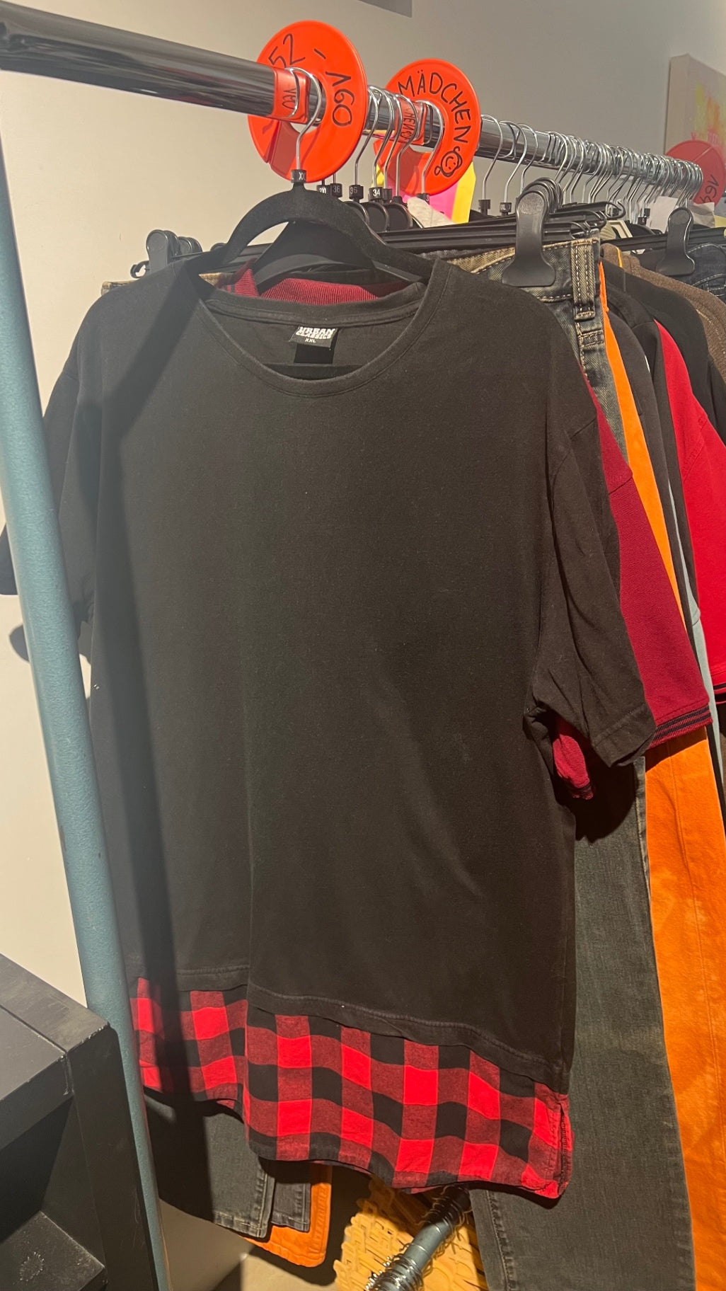 Urban Classics T-Shirt Schwarz Rot Gr.: XXL