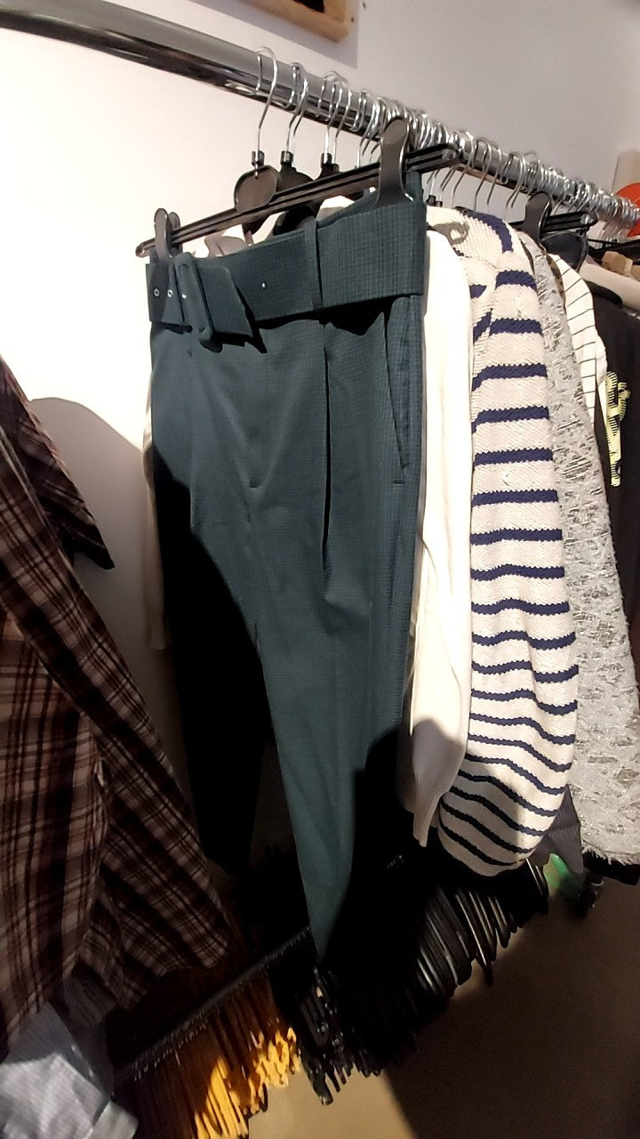 MNG Hose Grün/Schwarz kariert Gr.: 36