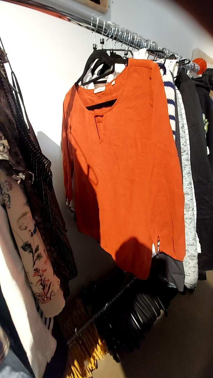 OPUS Blusenshirt Braun Gr.: S