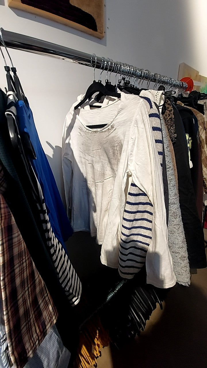 Longsleeve Weiß Gr.: L