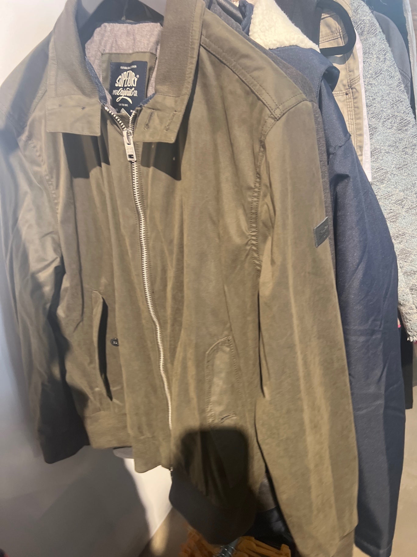 Superdry Jacke Olivgrün Gr.: 3XL