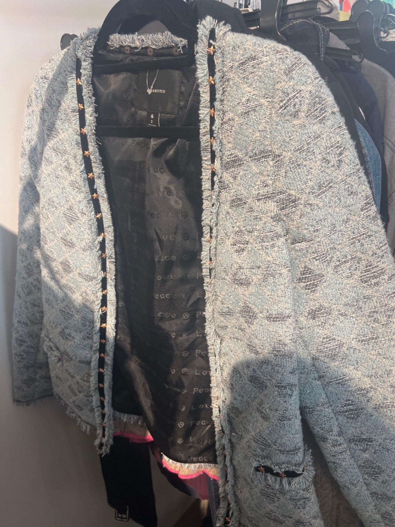 Maison Scotch Blazer Grau Blau Gr.: M