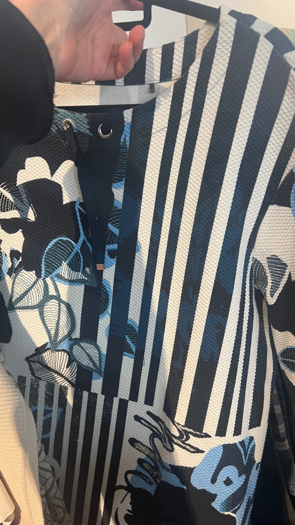Rabe T-Shirt Blau, Weiß Schwarz Gr.: 48