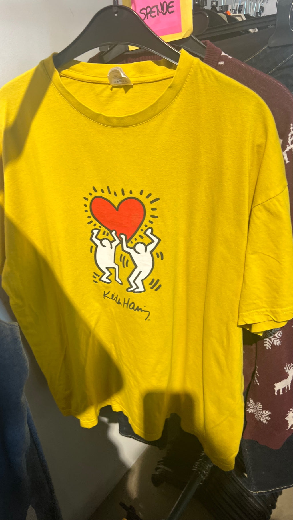 Keith T-Shirt Gelb Rot Gr.: XL