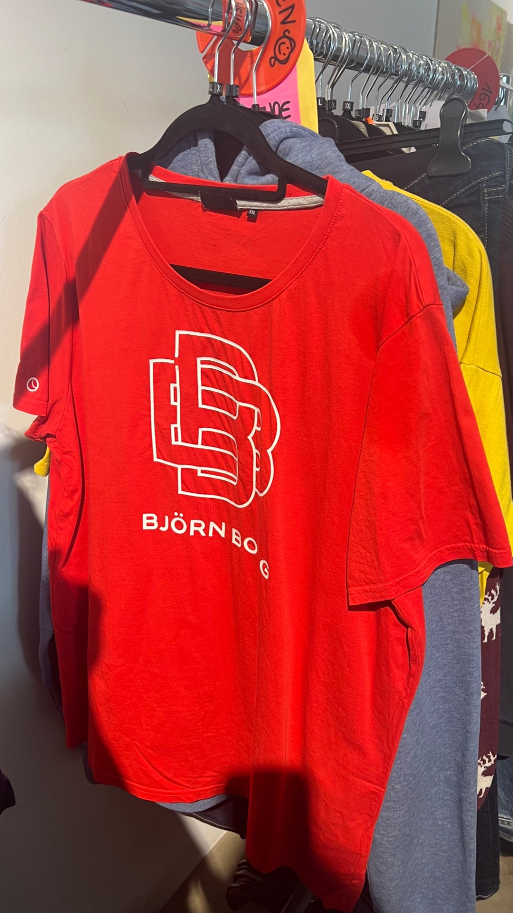 Björn Borg T-Shirt Rot Gr.: XXL