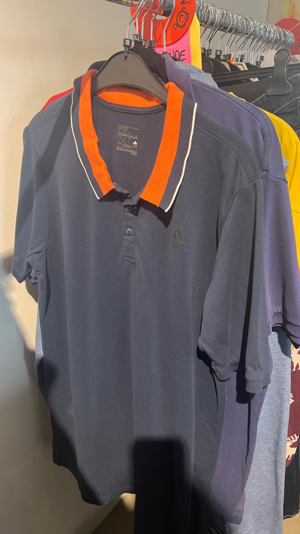 Adidas Poloshirt Dunkelblau Gr.: XXL