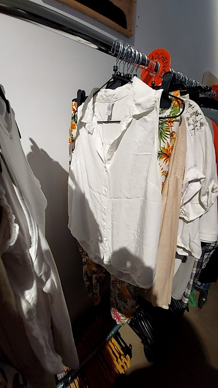 Amisu Ärmellose Bluse Weiß Gr.: S