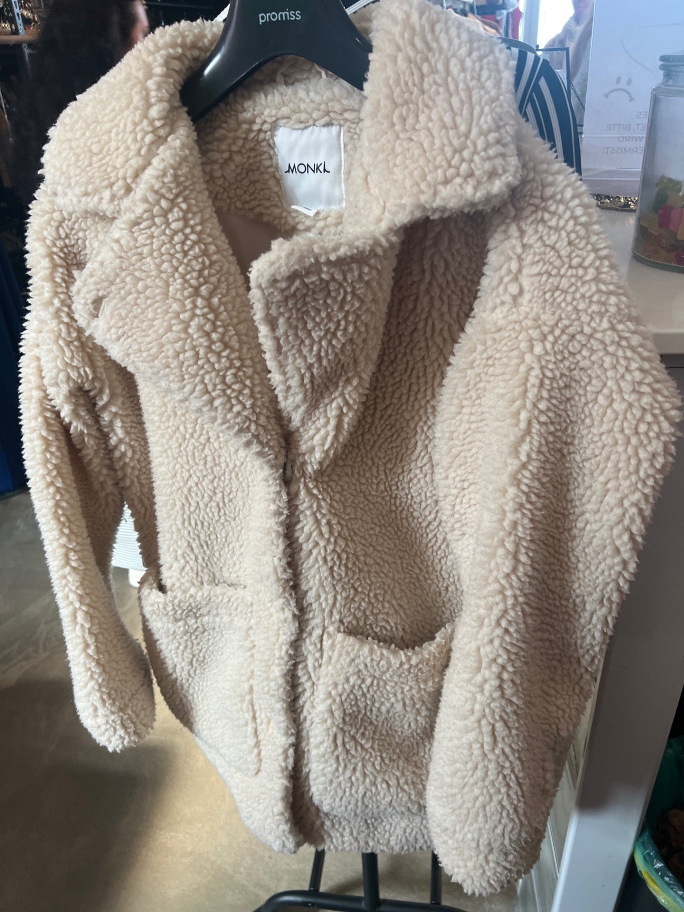 MONKI Jacke Cremeweiß Gr.: XS