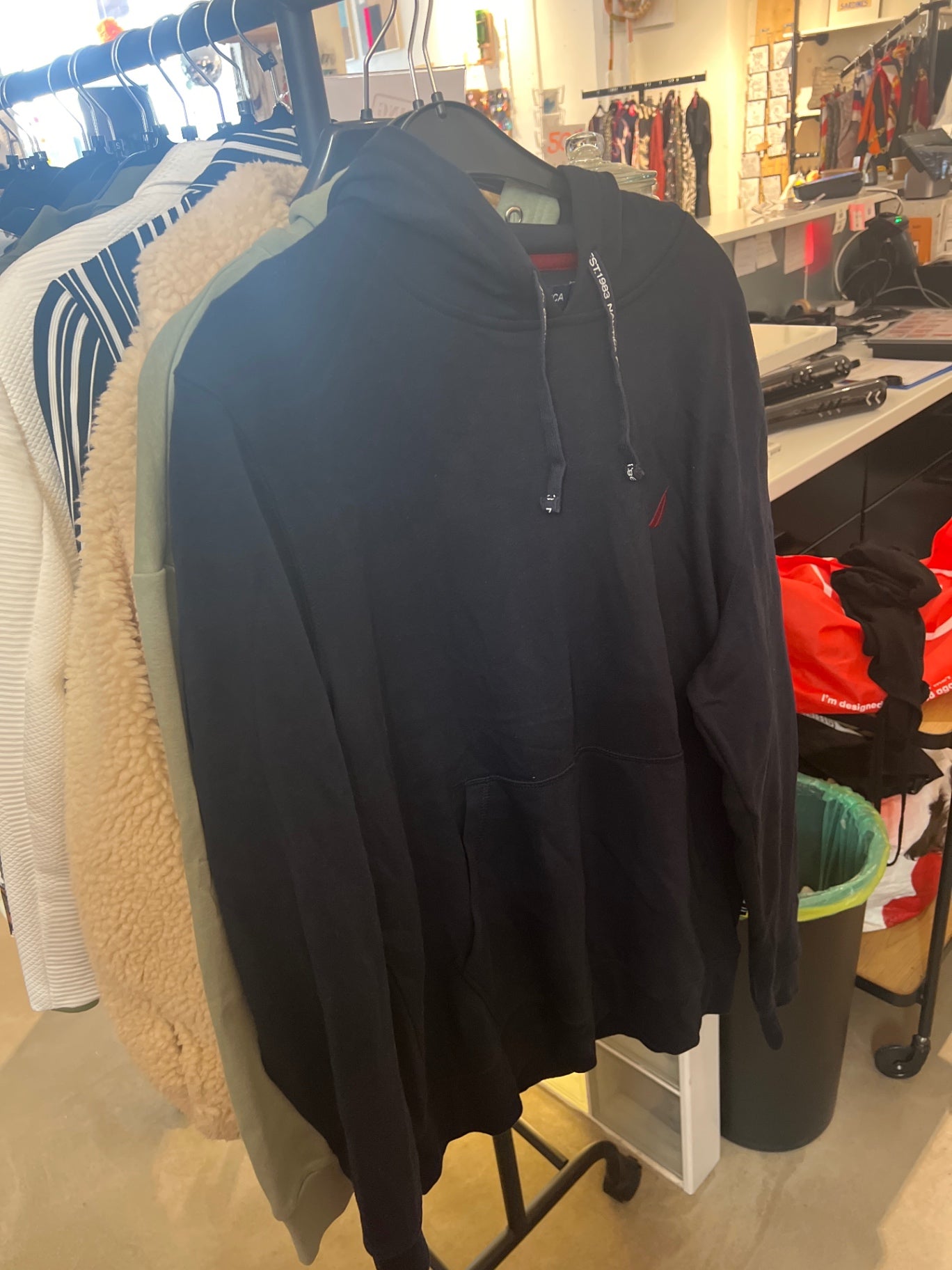 Nautica Hoodie Schwarz Gr.: L