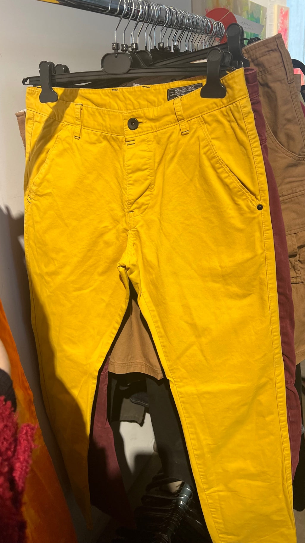 Jack & Jones Hose Gelb Gr.: 34