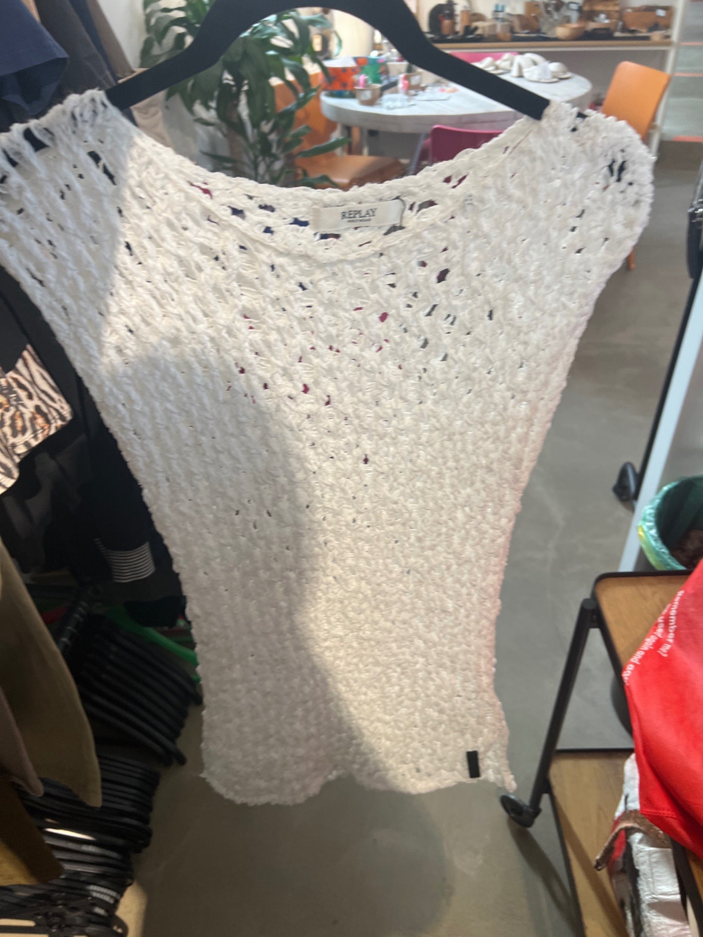 REPLAY Kleid Elfenbein/creme Gr.: S
