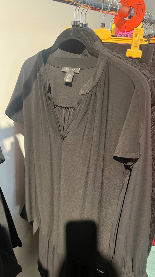 TAHARI Bluse Schwarz Gr.: M