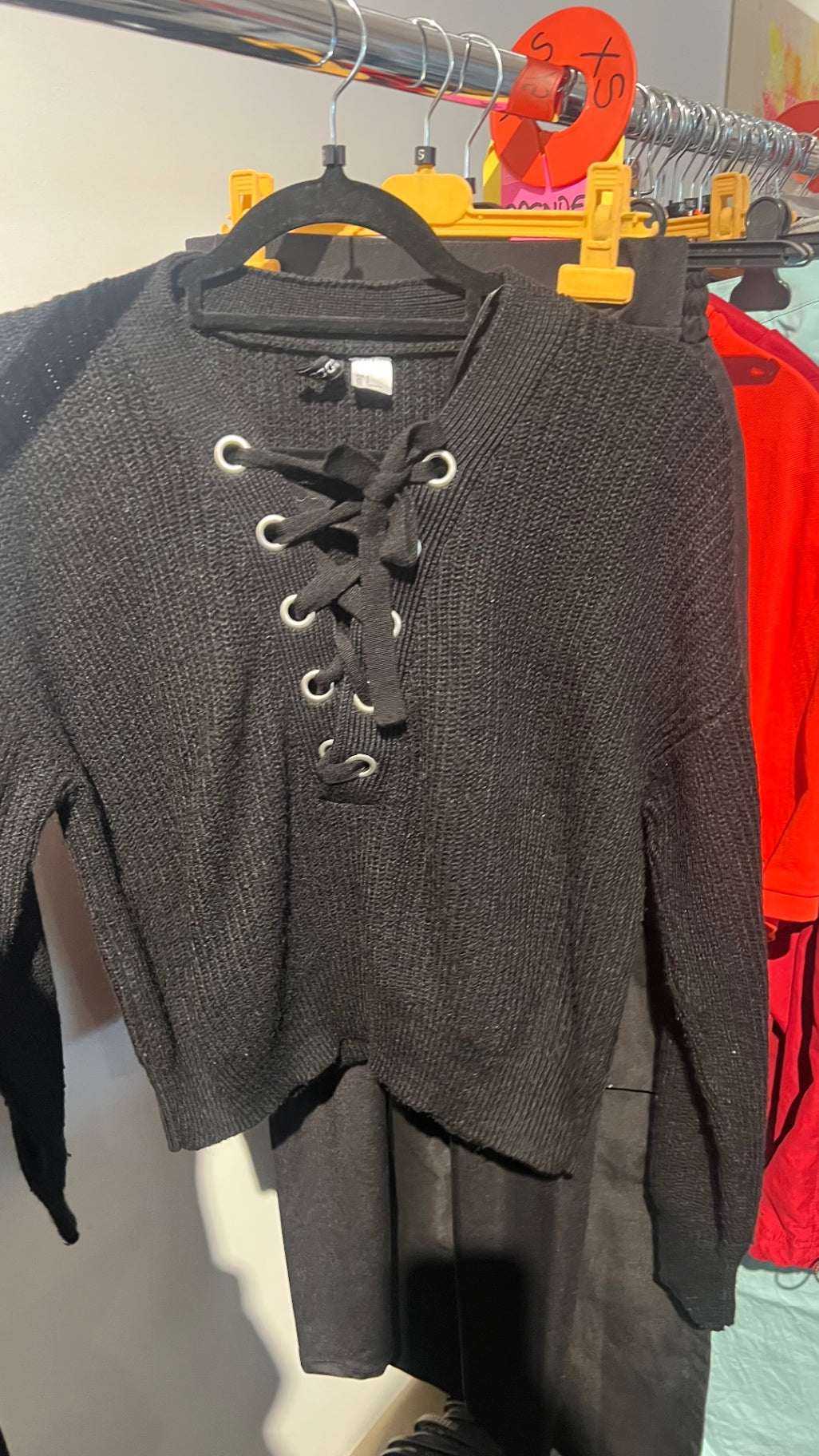H&M Pullover Schwarz Gr.: S