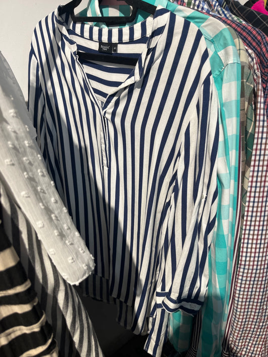 Bexleys Bluse Blau und Weiß Gr.: L