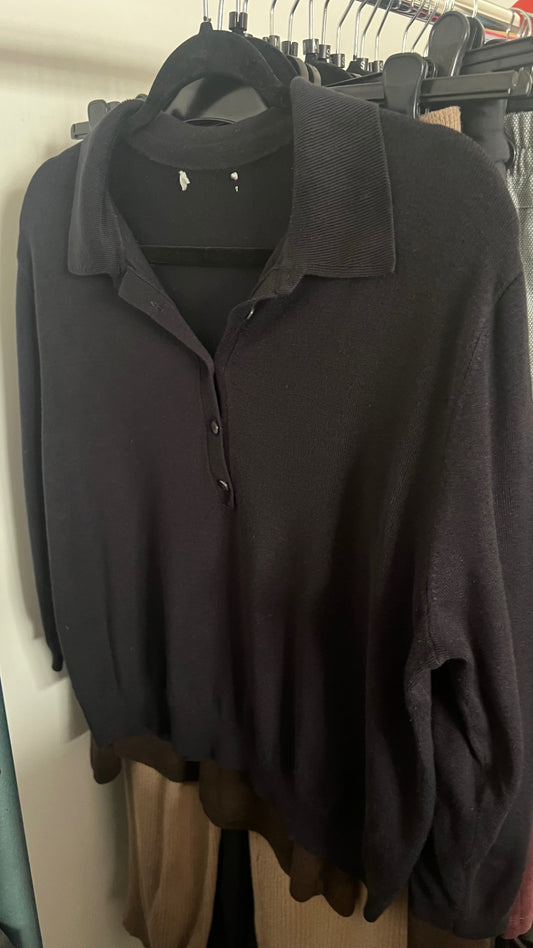 Polo Shirt Schwarz Gr.: M