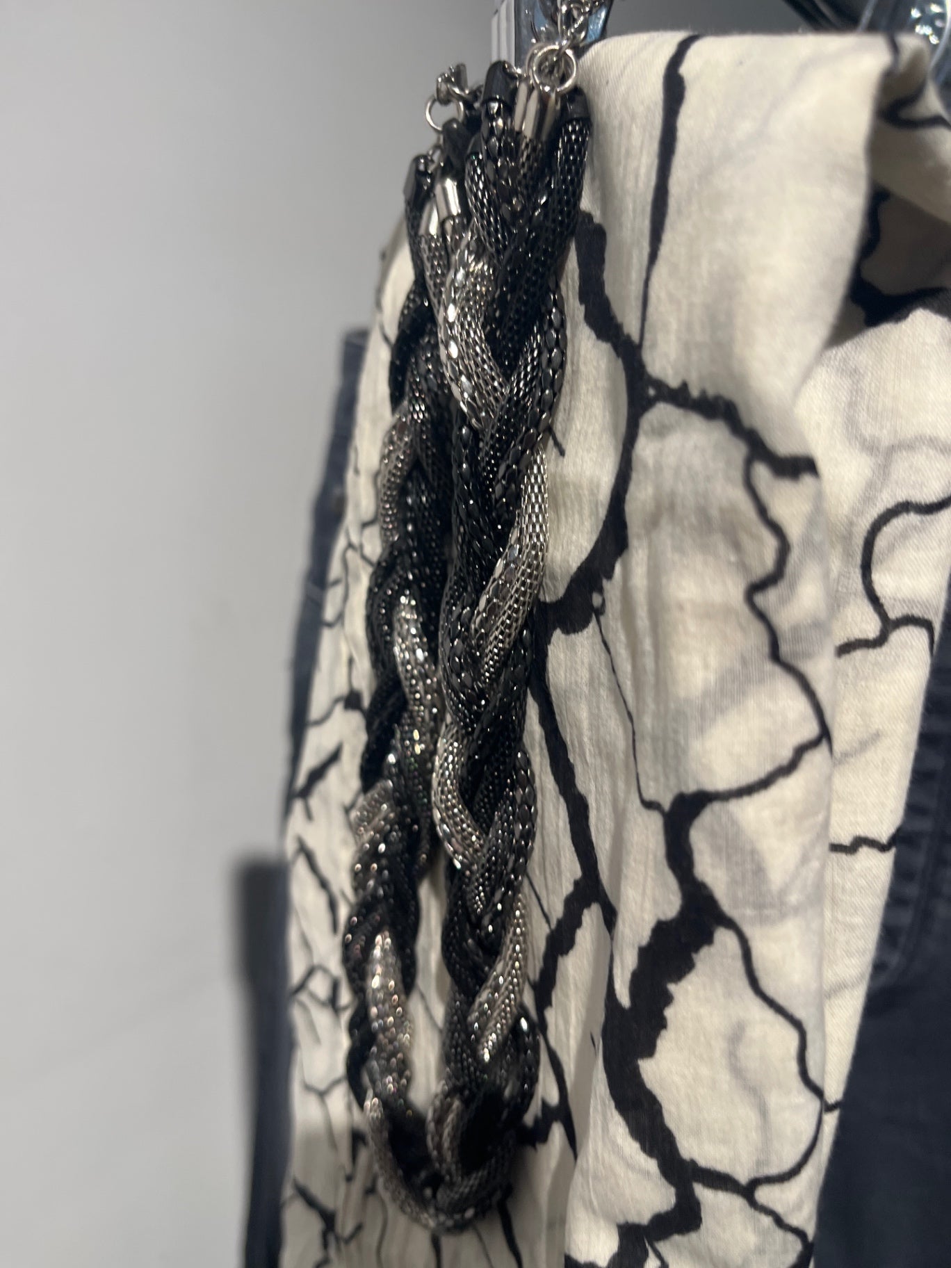 Kette Silber Schwarz 