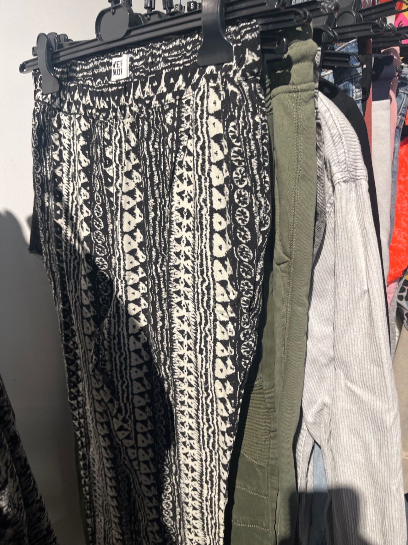 Vero Moda Palazzo-Hose schwarz/weiß S