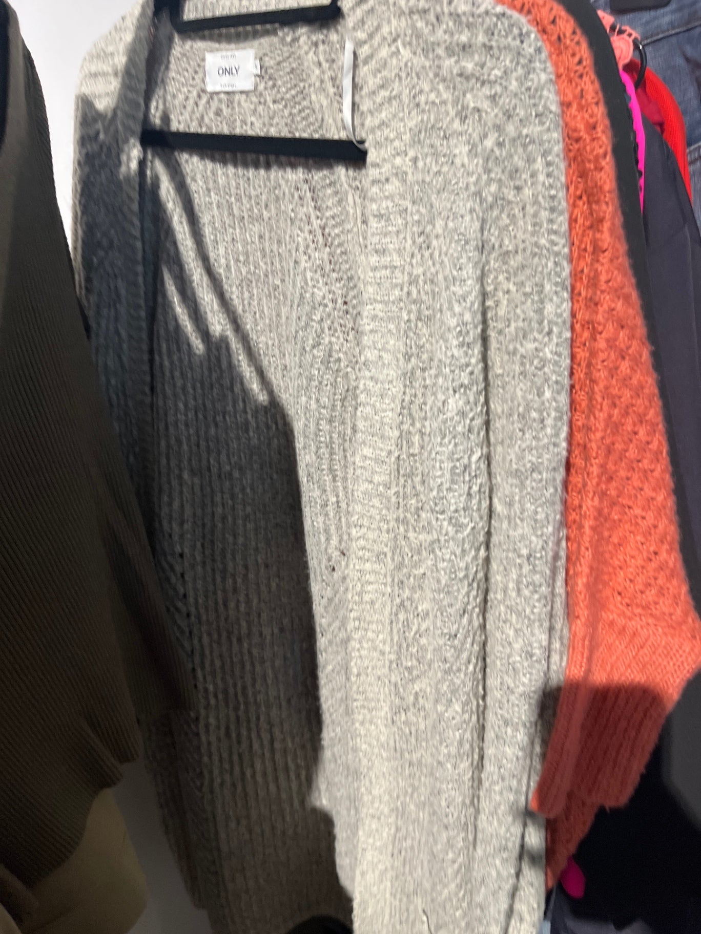 ONLY Strickjacke Grau Gr.: S
