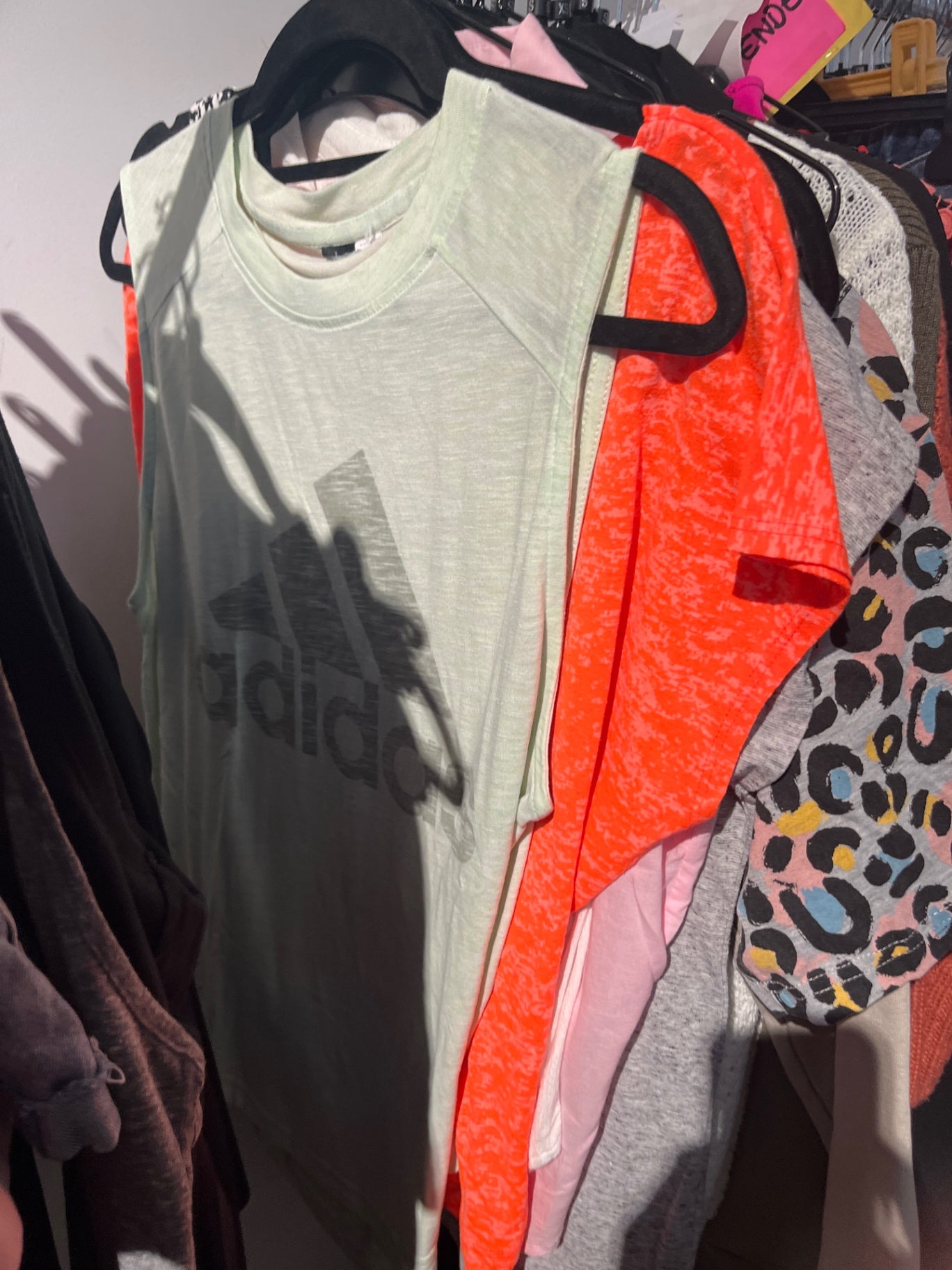 Adidas Top Hellgrün Gr.: M