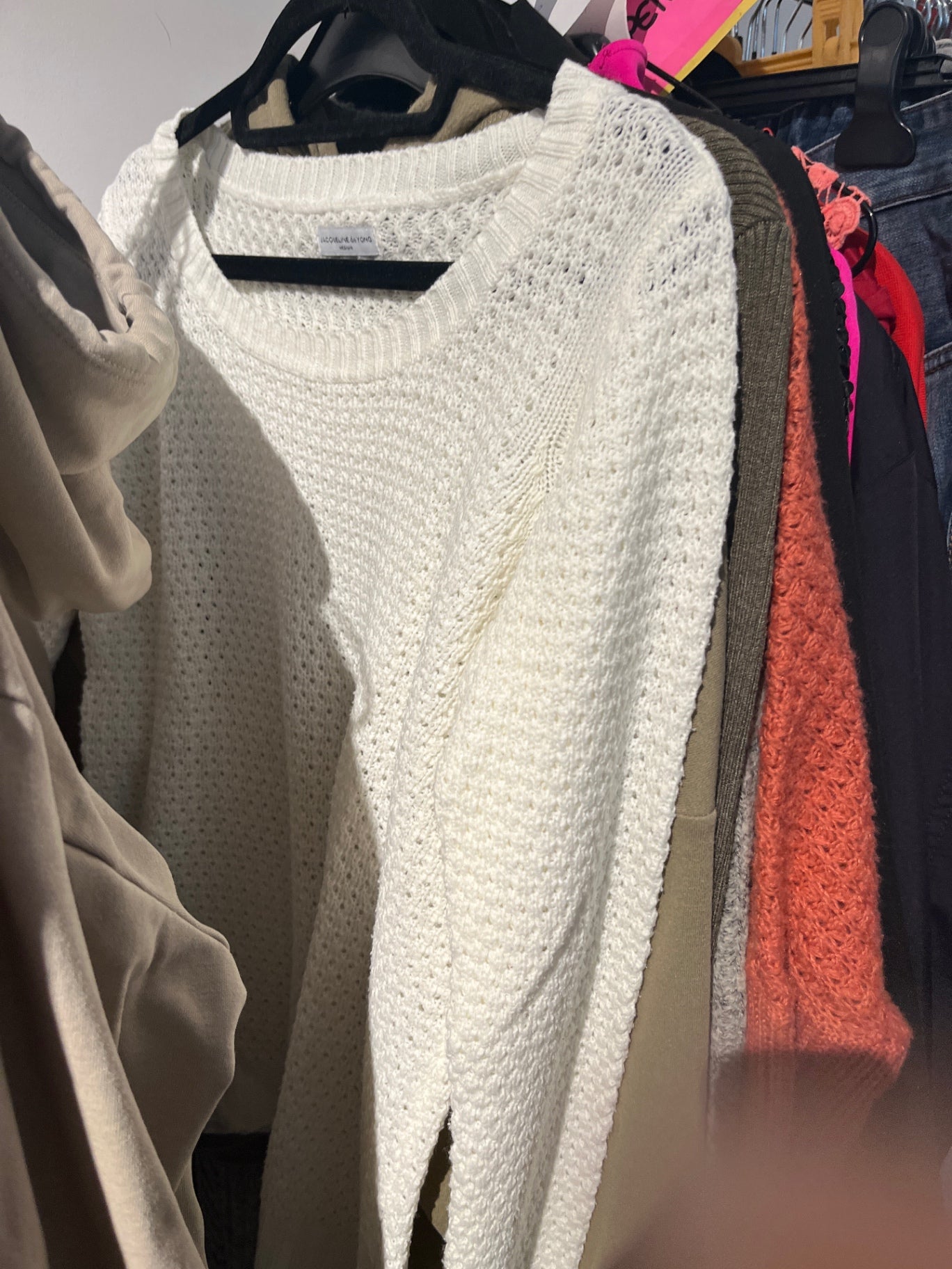 Jaqueline de yong Pullover Weiß Gr.: S