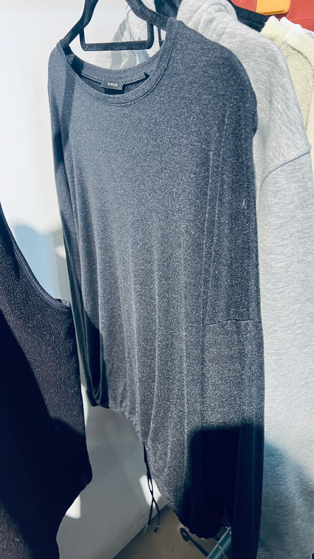 OPUS Langarmshirt Grau Gr.: L