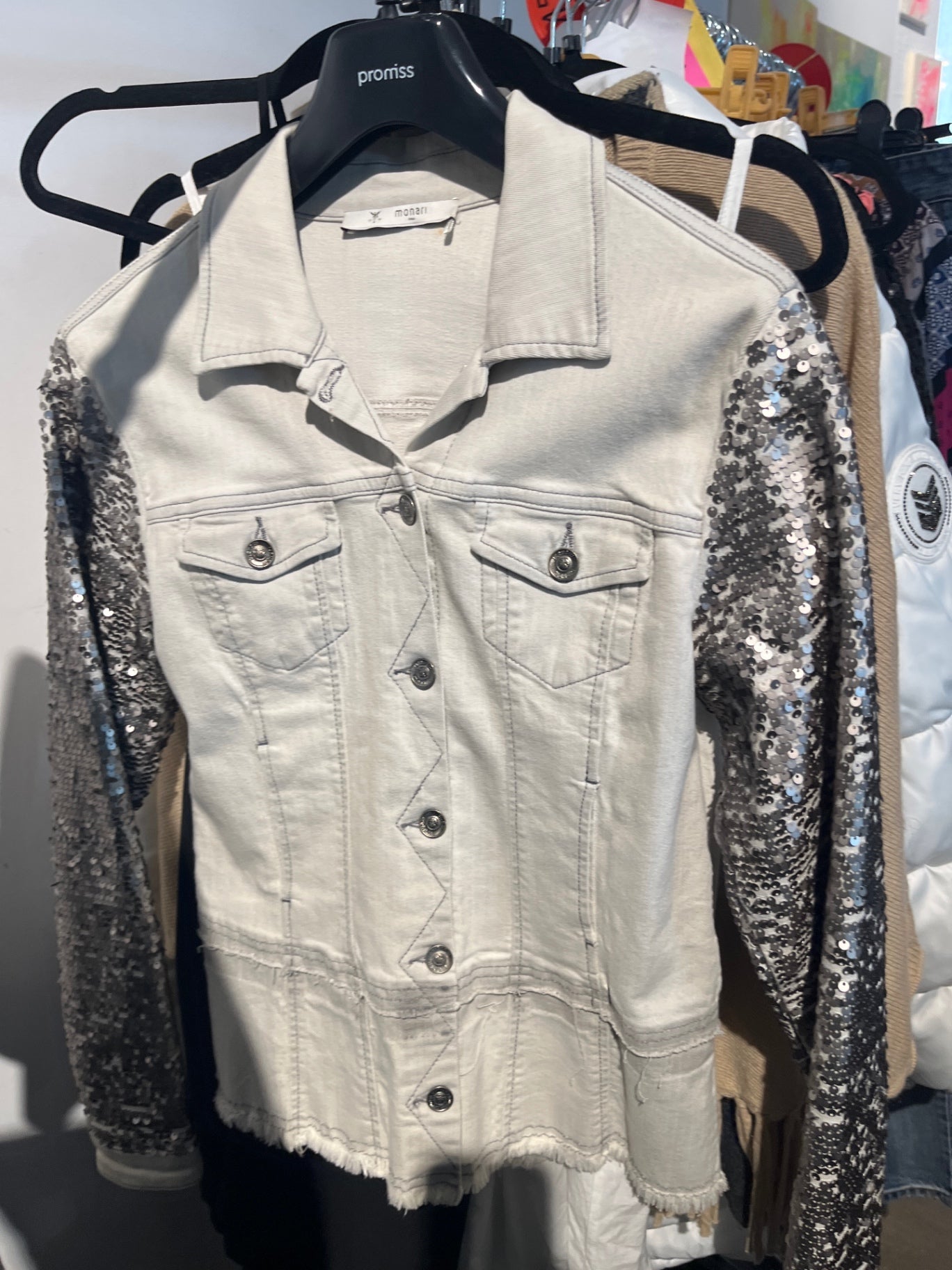 monari Jeansjacke Grau Gr.: M