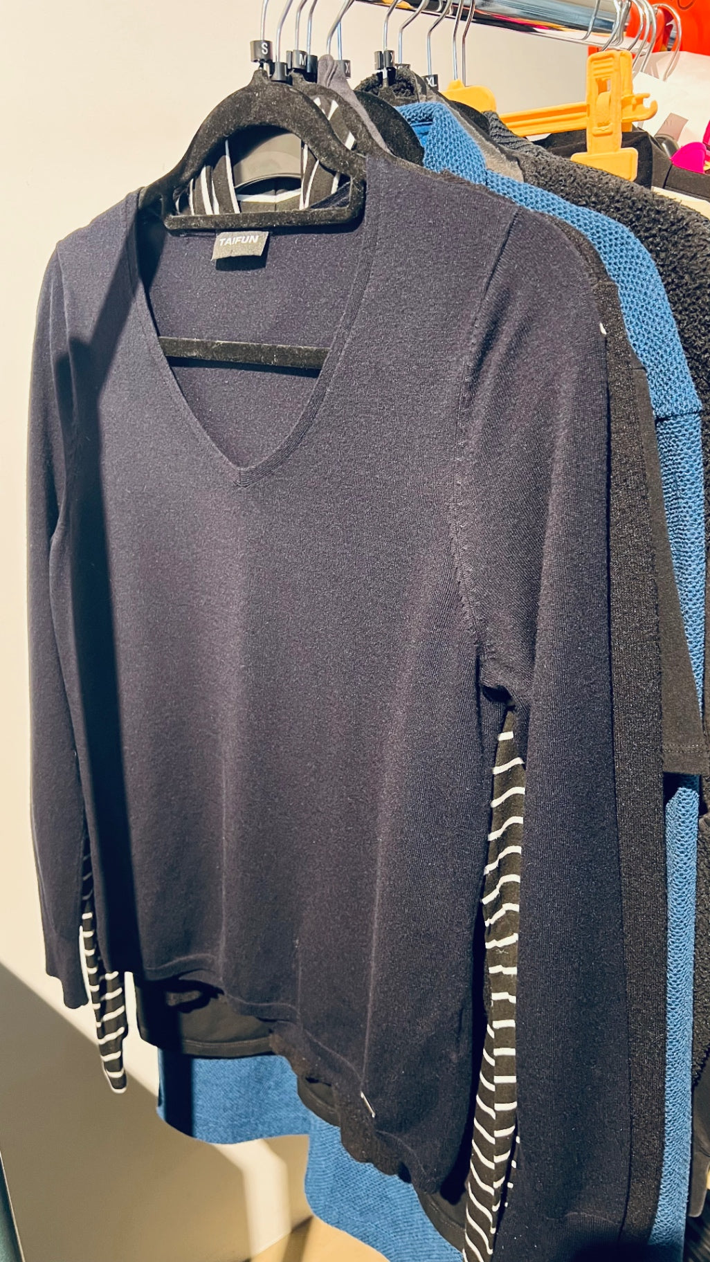 TAIFUN Pullover Schwarz Blau Gr.: S