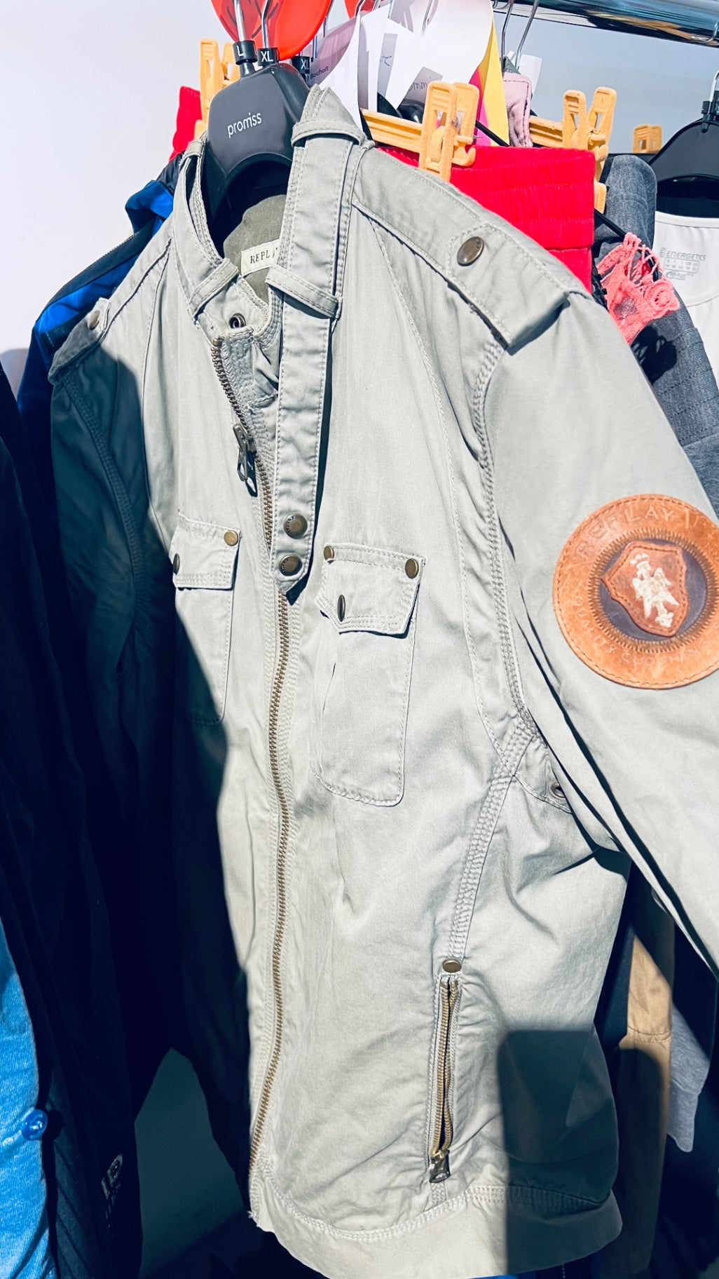 Replay Jacke Hellgrau Gr.: L