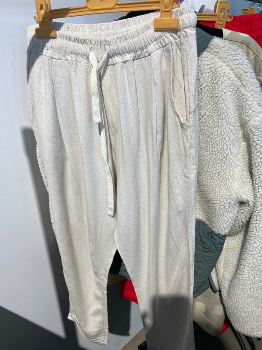 Chroy Leinenhose Beige Gr.: S