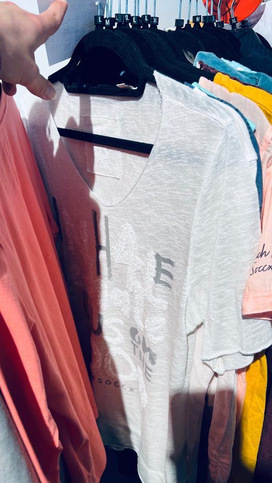 Soccx T-Shirt Weiß Gr.: M