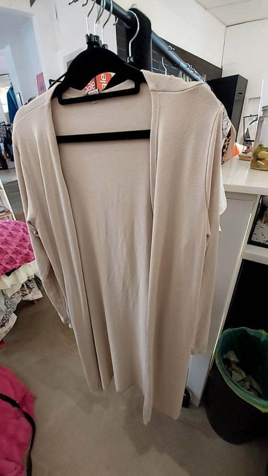 AMISU Lange Jacke Beige Gr.: M