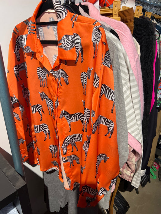 Triple Nine Bluse Orange Gr.: M